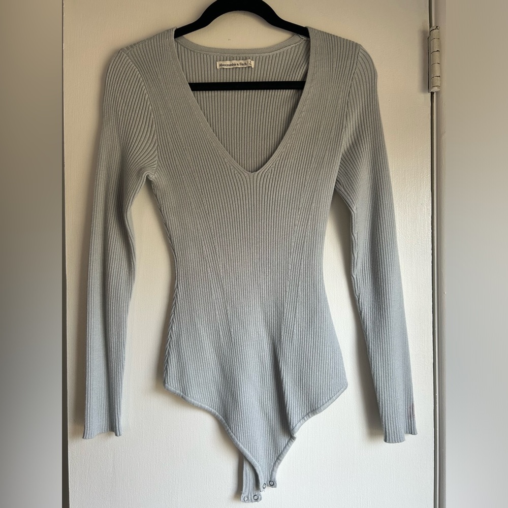 Light Blue Abercrombie Bodysuit- Medium
